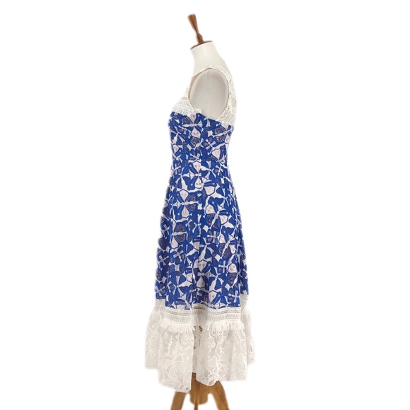 Badgley Mischka Eislyn Butterfly Embroidered Dress - Picture 5 of 10